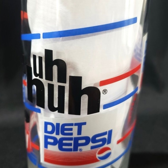 Vintage Diet Pepsi You Got The Right One Baby Uh Huh Glass Cup Set of 2 - Picture 6 of 11